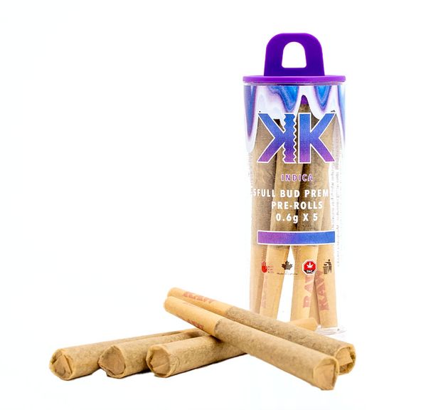 Pink Velvet Indica 5 x 0.6g Pre-Rolls by KushKraft