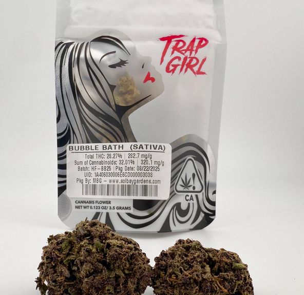1/8 Bubble Bath (28.27%/Sativa) - Trap Girl