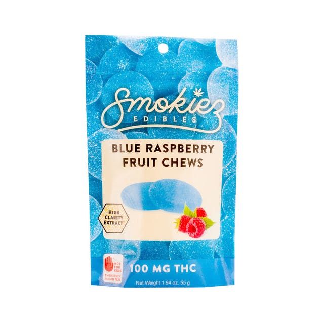 Smokiez - Blue Raspberry fruit chews 100mg