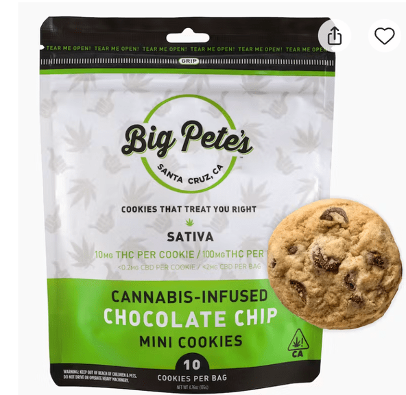 BIG PETES- CHOCOLATE CHIP 10PK 100MG (SATIVA)