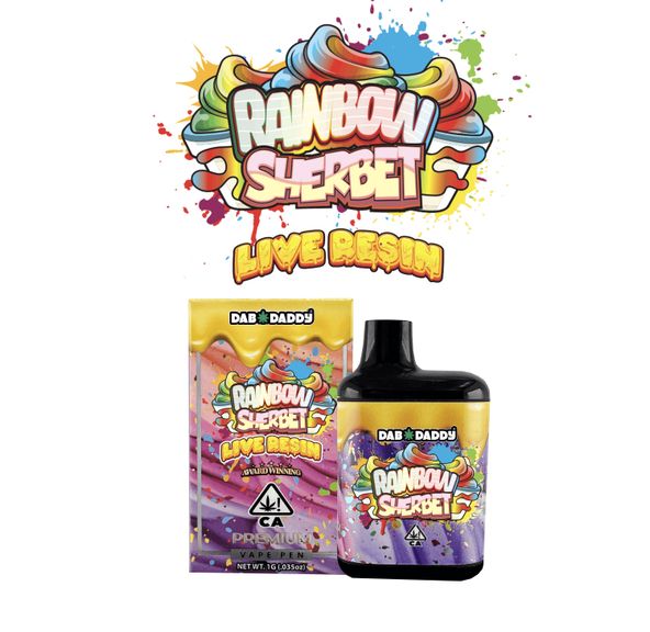 Dab Daddy- Rainbow Sherbet Live Resin AIO (H)