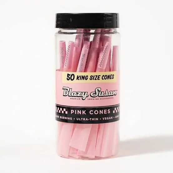 BLAZY SUSAN 50 CT KING SIZE PINK CONES