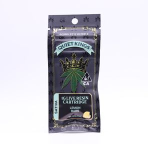 Quiet Kings- LEMON BARS 1G LIVE RESIN CARTRIDGE