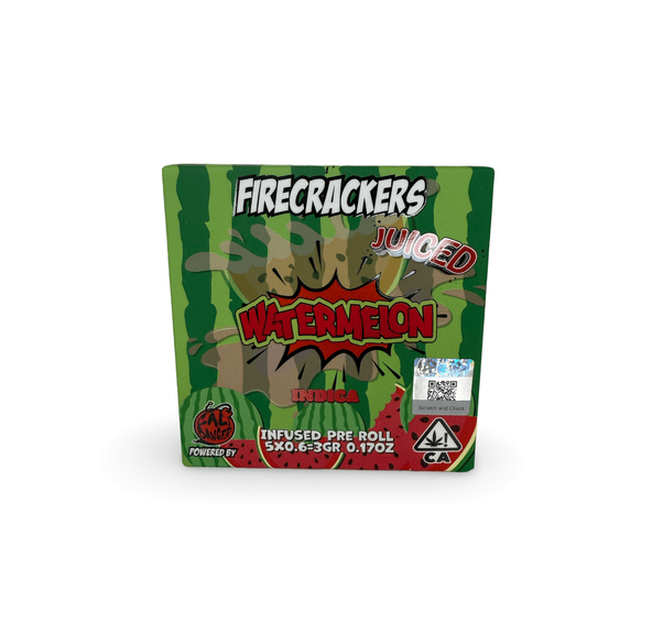 FIRECRACKERS - WATERMELON - 0.6G INFUSED PREROLL 5 PACK