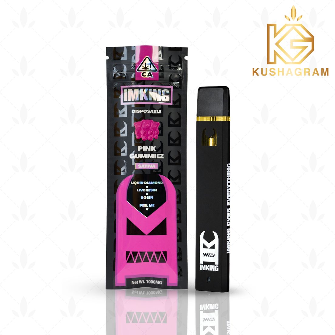 IMKING - Pink Gummiez - Liquid Diamond Disposable Vape - 1g