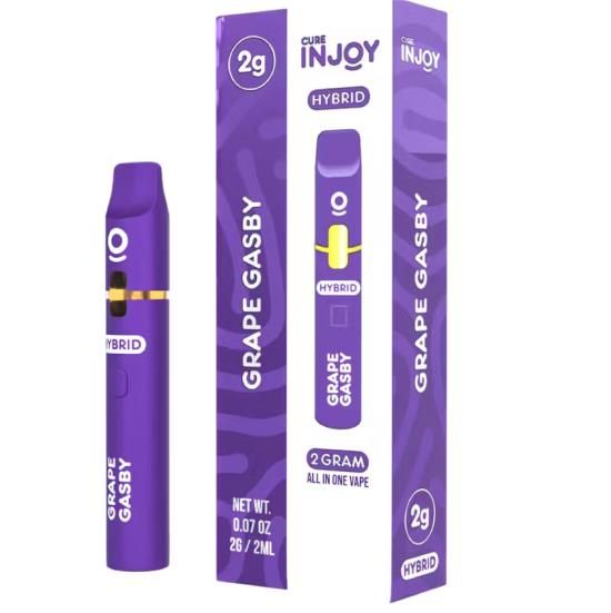 Cure Injoy - Vape Dispo - [Distillate] - Grape Gasby - 2g