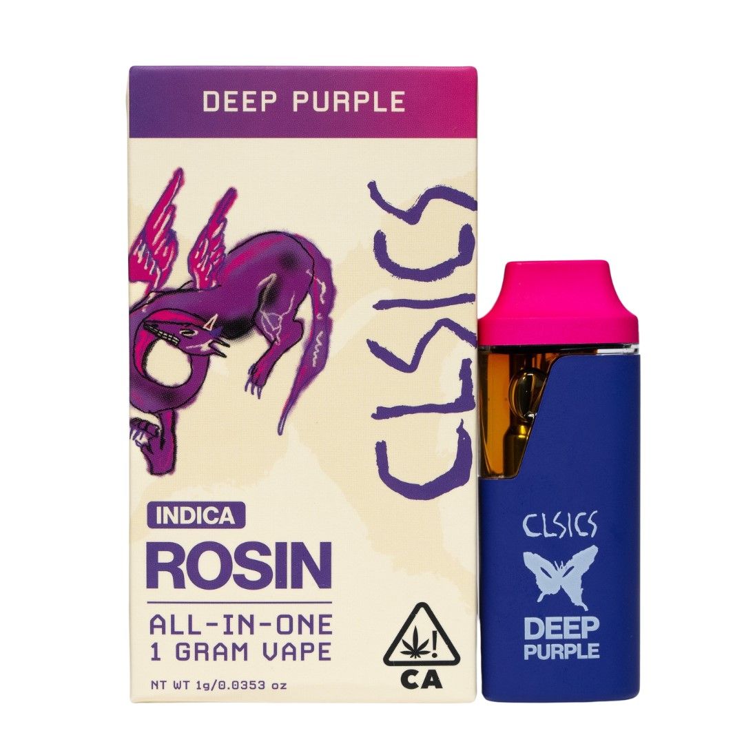 CLSICS Live Rosin AIO Vape Deep Purple 1g