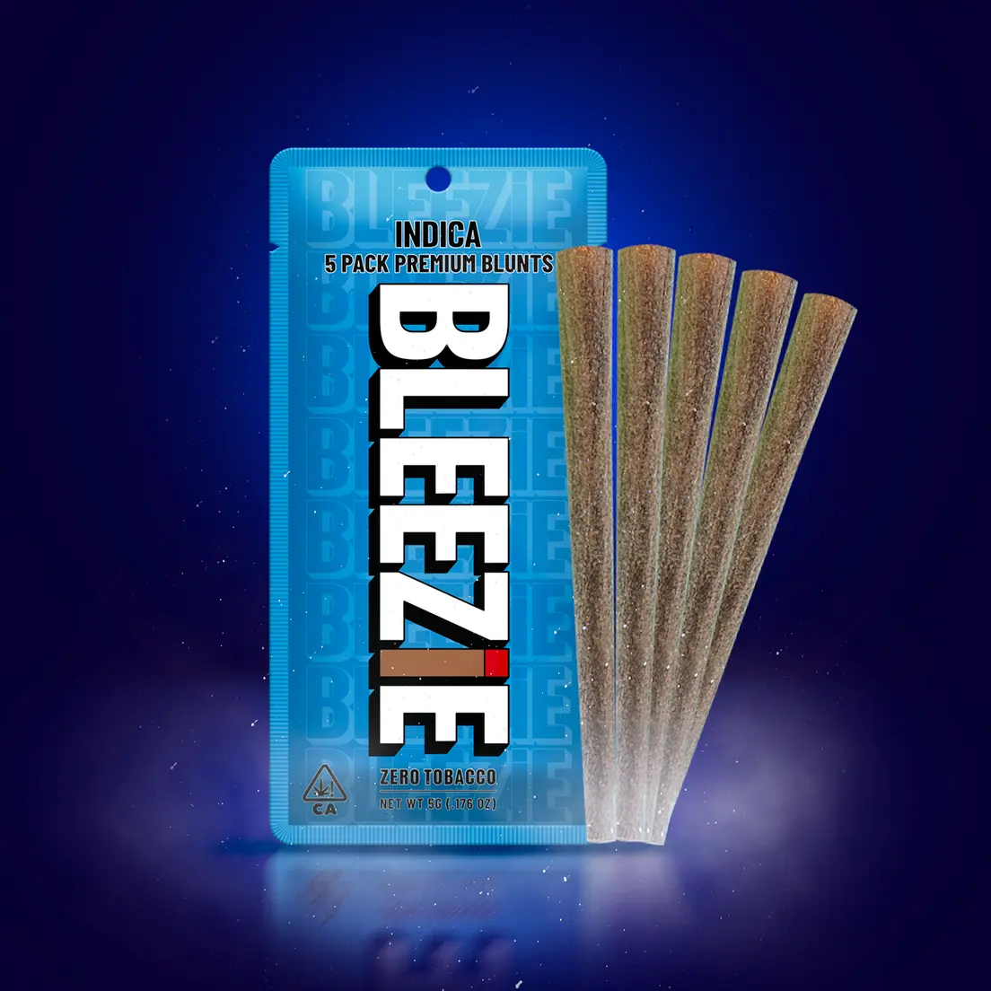 5 PACK (5 x 1 Gram) Pre-Rolled Blunts INDICA 5.00 g