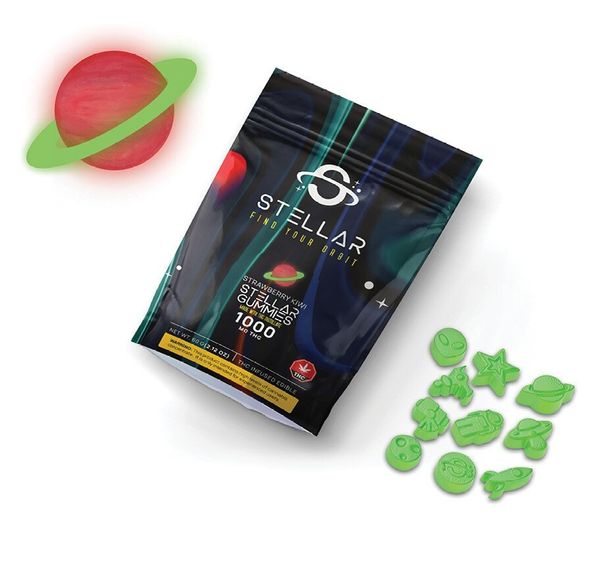 500mg Strawberry Kiwi Gummies - Stellar