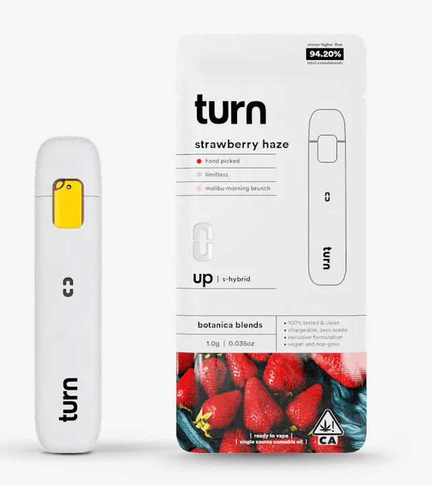 Turn Up Vape - Strawberry Haze - All In One - 1g - Hybrid