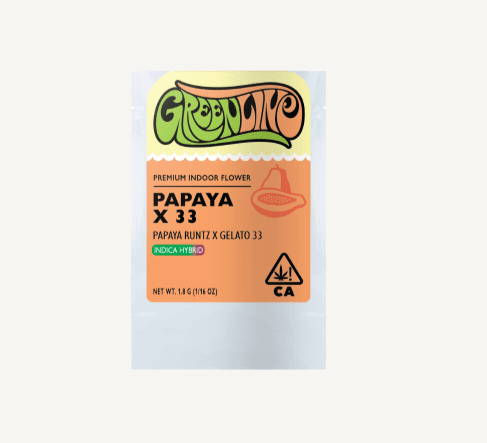 Greenline - Papaya x 33 - 1.8g