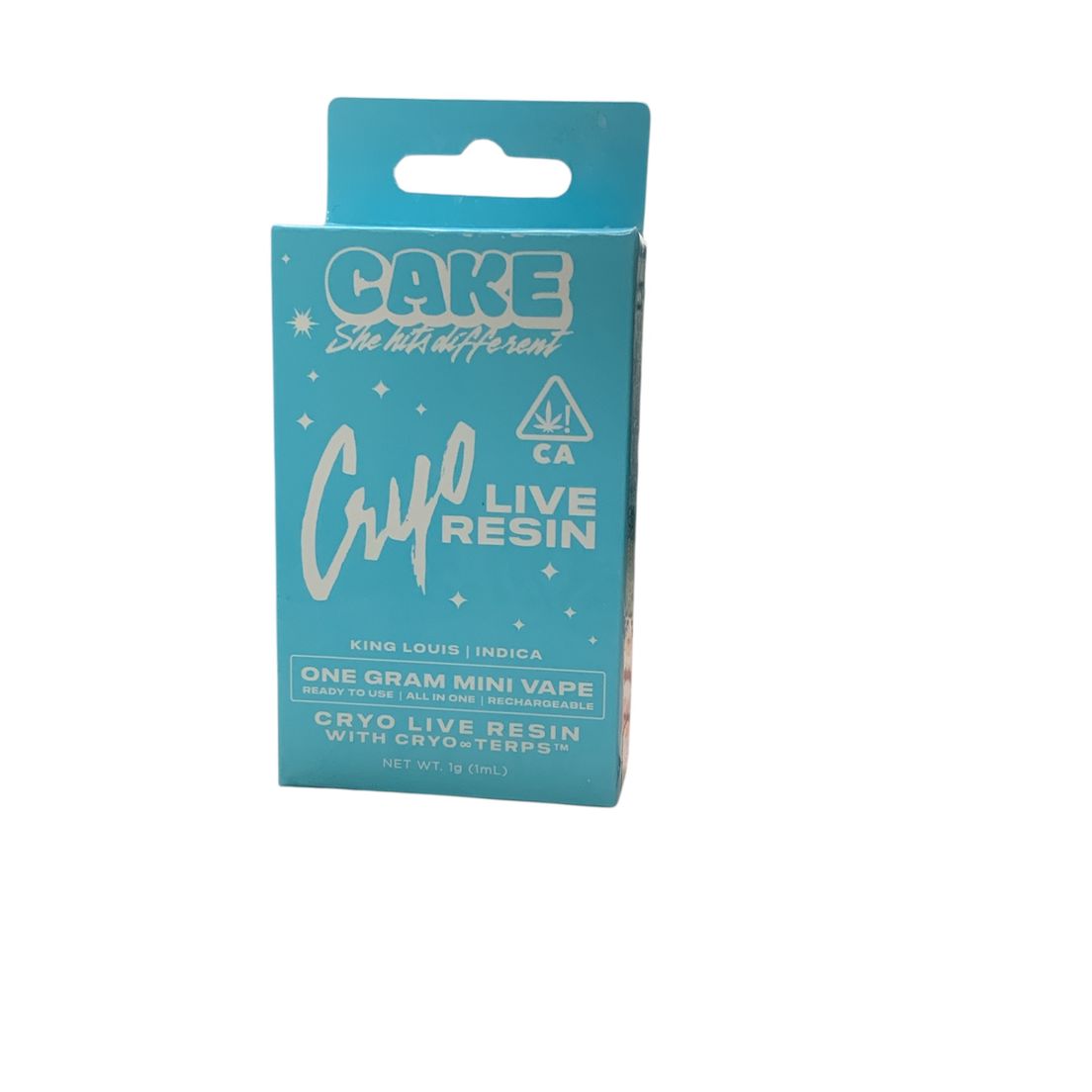 Cake - King Louis 1g Rechargeable Cryo Live Resin Disp.