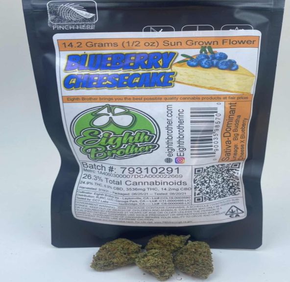 Blueberry Cheesecake - 14g (THC 24%) by 8th Bros