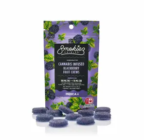 Blackberry INDICA 100mg THC Fruit Chews