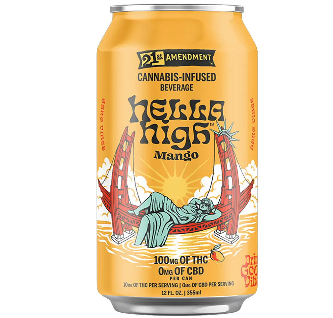 21st Amendment - Mango Hella High Beverage - 100mg