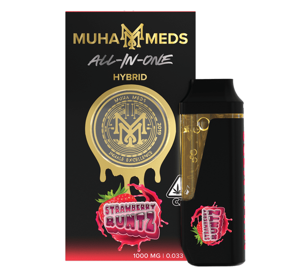 Muha | AIO Vape | 1g | Distillate | Strawberry Runtz