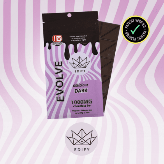 1000mg THC Dark Chocolate Bar