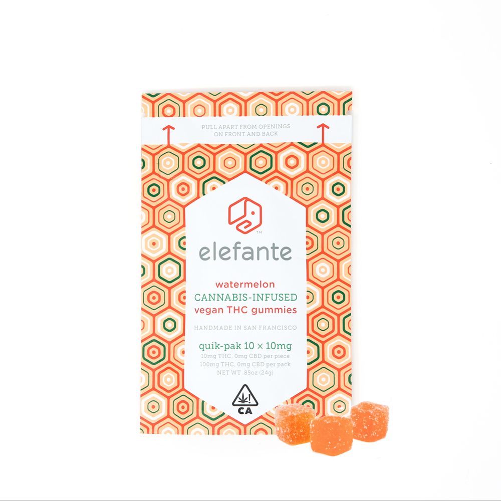 Elefante - Watermelon Vegan THC Gummies - 100MG