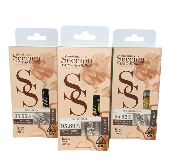 E. Smoking Seccion 1g THC Vape Cartridge - Ice Cream Cake (I)