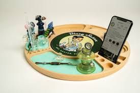 Birch Blazy Susan Spinning Rolling Tray