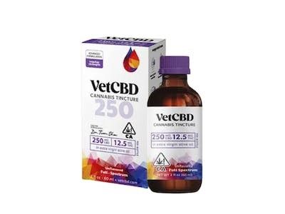 VET CBD Regular Strength Tincture 250mg CBD / 12.5mg THC