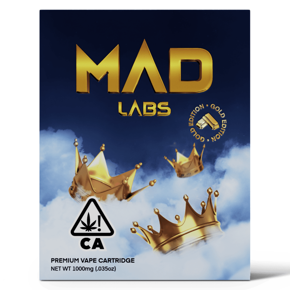 Mad Labs | Premium Vape Cartridge (Gold Edition) | 1g | I | King Louis XIII