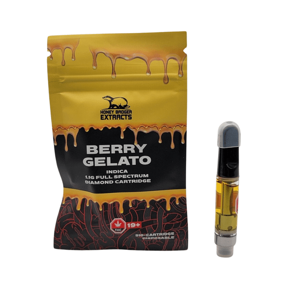 Berry Gelato 1G Liquid Diamond Cartridge by Honey Badger