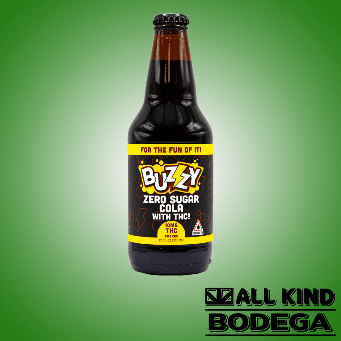 Buzzy Zero Sugar Cola 10mg THC (@buzzydrinks)