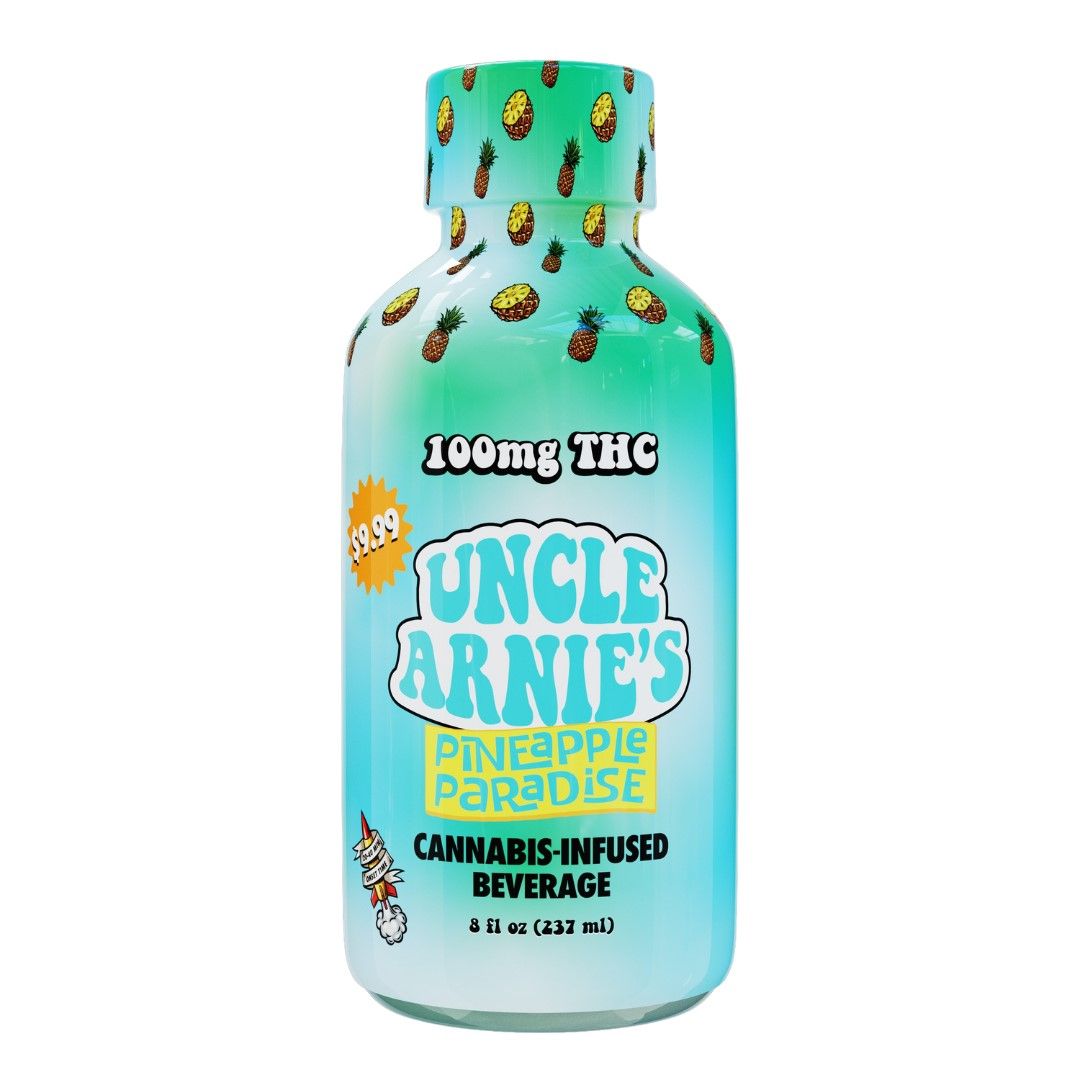Uncle Arnie's Beverage Pineapple Paradise 100mg
