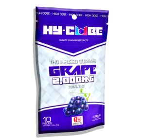 2000mg Grape Gummies - Hy-Cube