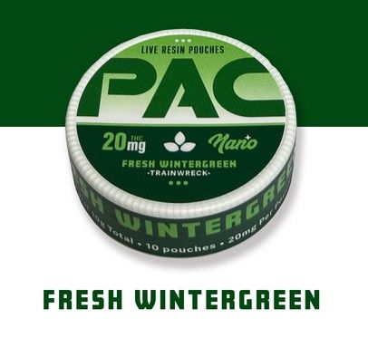 PAC TRAINWRECK FRESH WINTERGREEN LIVE RESIN POUCHES 200MG
