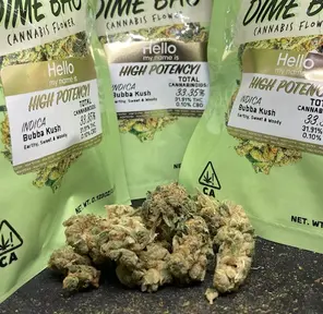 BUBBA KUSH By DIME BAG HIGH POTENCY THC 31.91%
