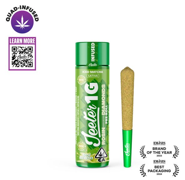 Jeeter | Quad Infused | Preroll | 1g | Iced Matcha