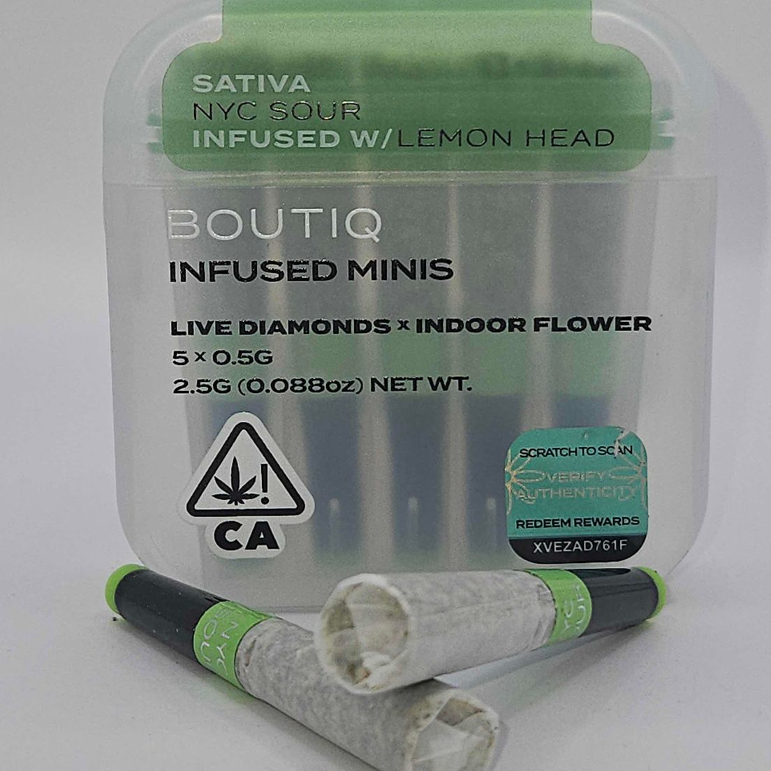 Boutiq Mini Joints (5ct) - NYC Sour w/ Lemon Head