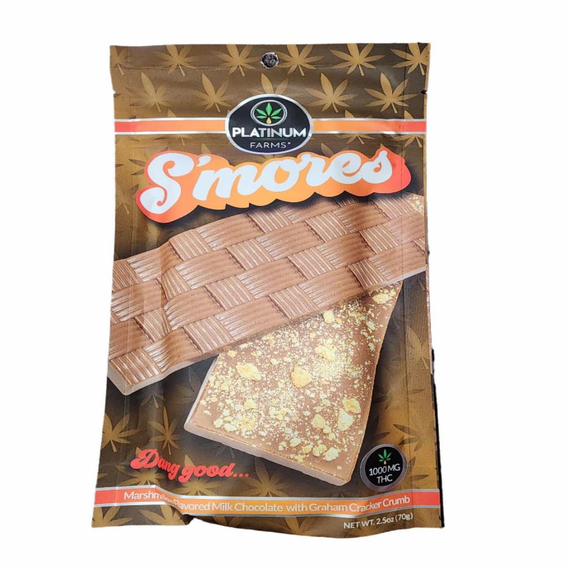 Platinum Farms Craft Chocolate Bar S'mores 1000mg