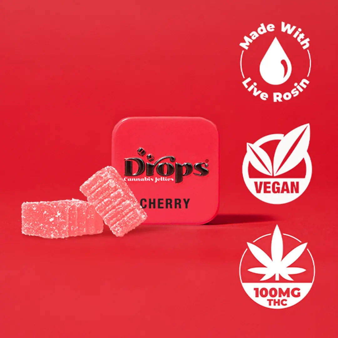 Drops Singles Cherry Gummies 100mg