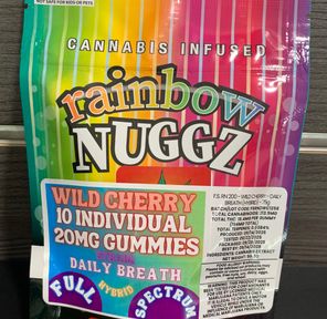 EDEN ROSE RAINBOW NUGGZ WILD CHERRY FULL SPECTRUM 200MG