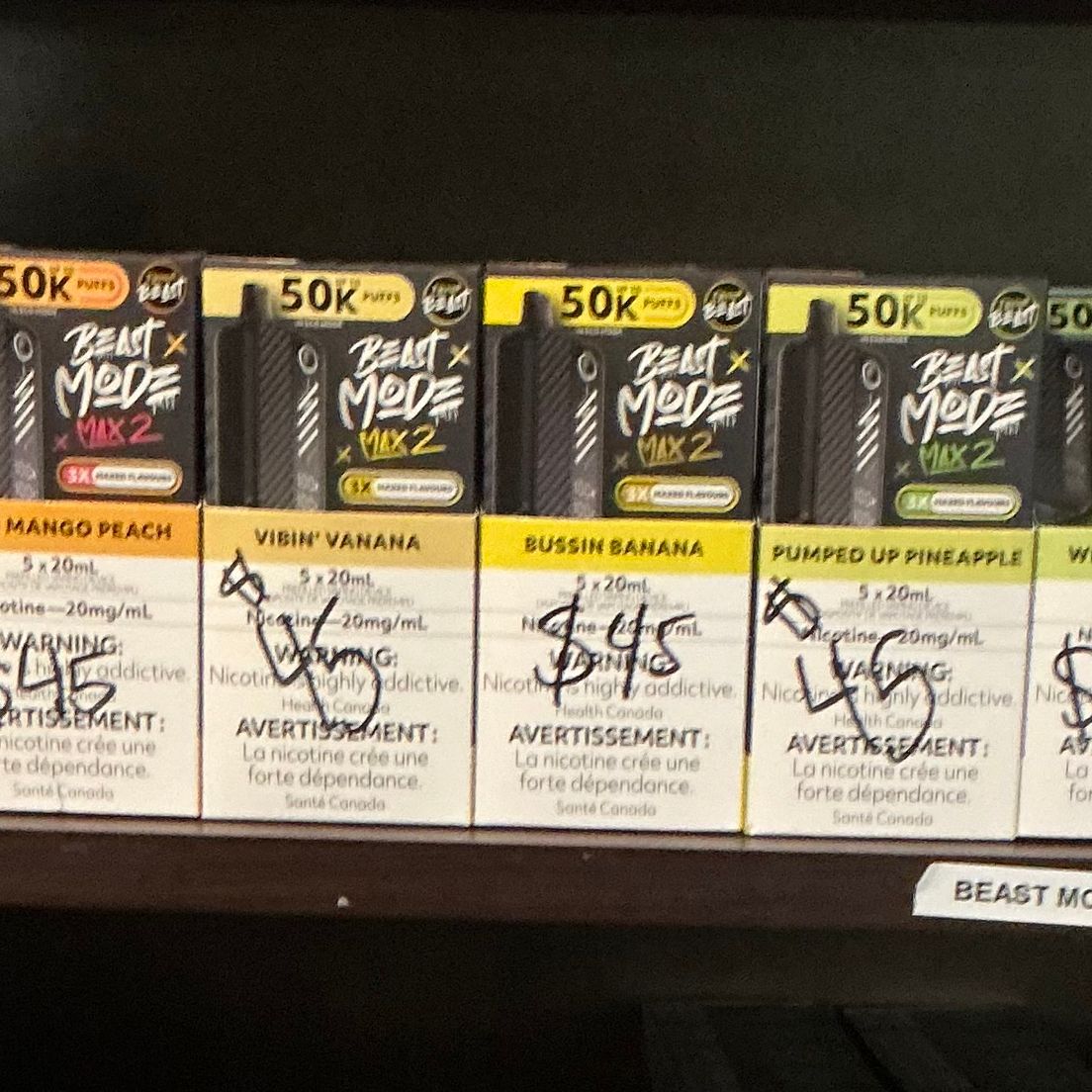 Flavour Beast Beast Mode Max 2 50k puffs $45