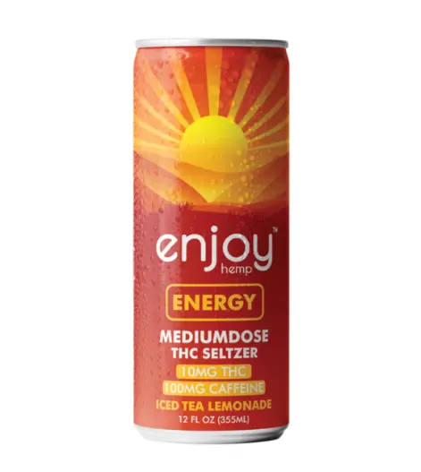 Enjoy 10mg THC Energy Seltzer - Iced Tea Lemonade Single