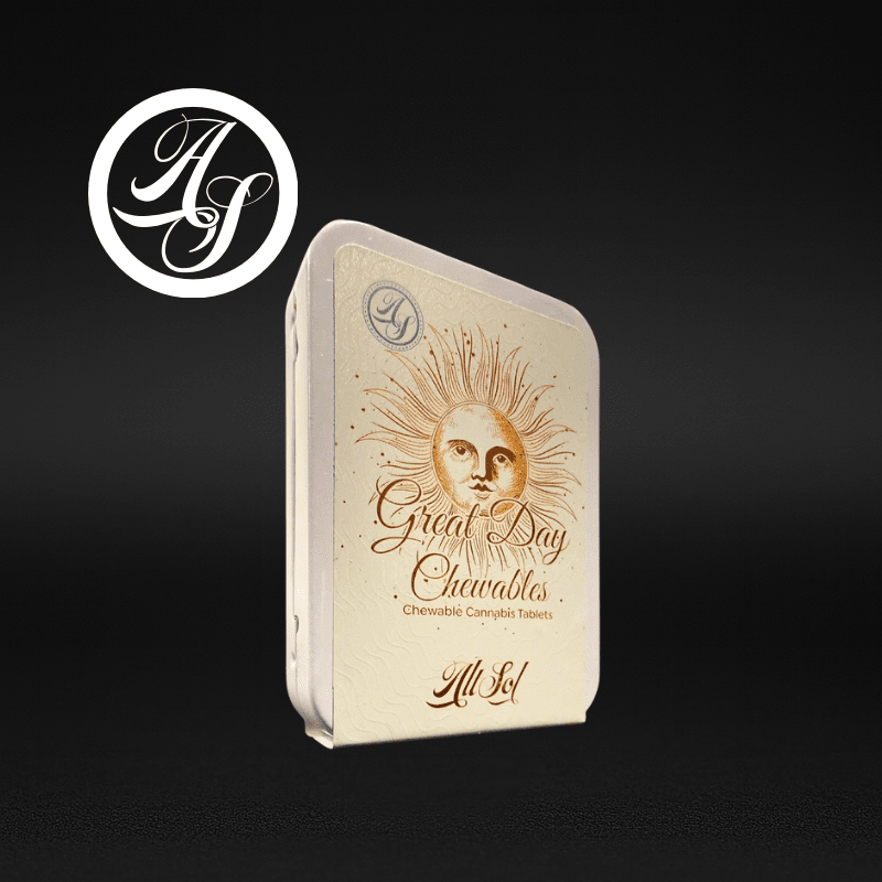 Alt Sol | Great Day Chewable THC Tablet | Strawberry Cream | 25mg THC Each (10-Pack, 250mg Total THC)