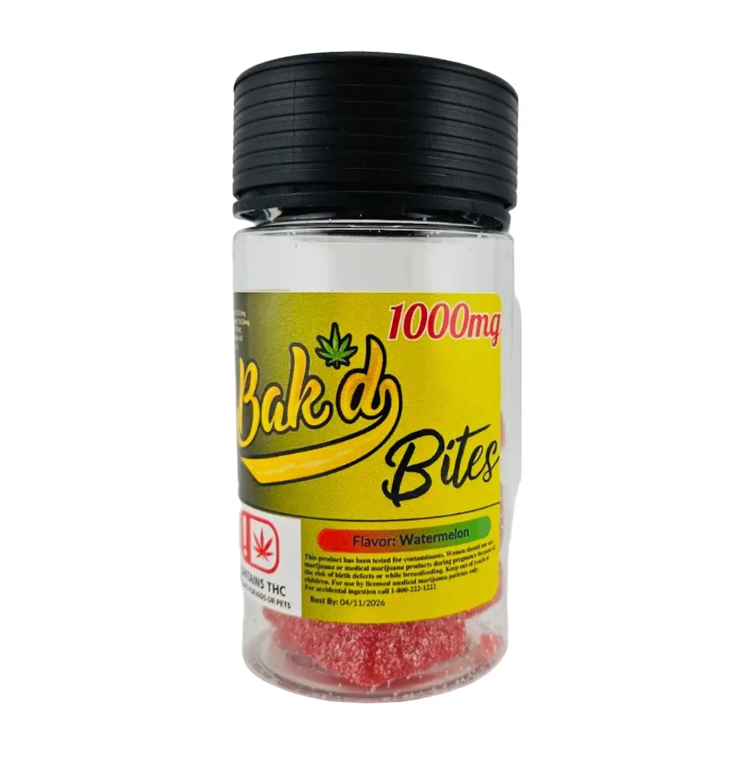 Bak'd Bites 1000mg (Sour Watermelon)