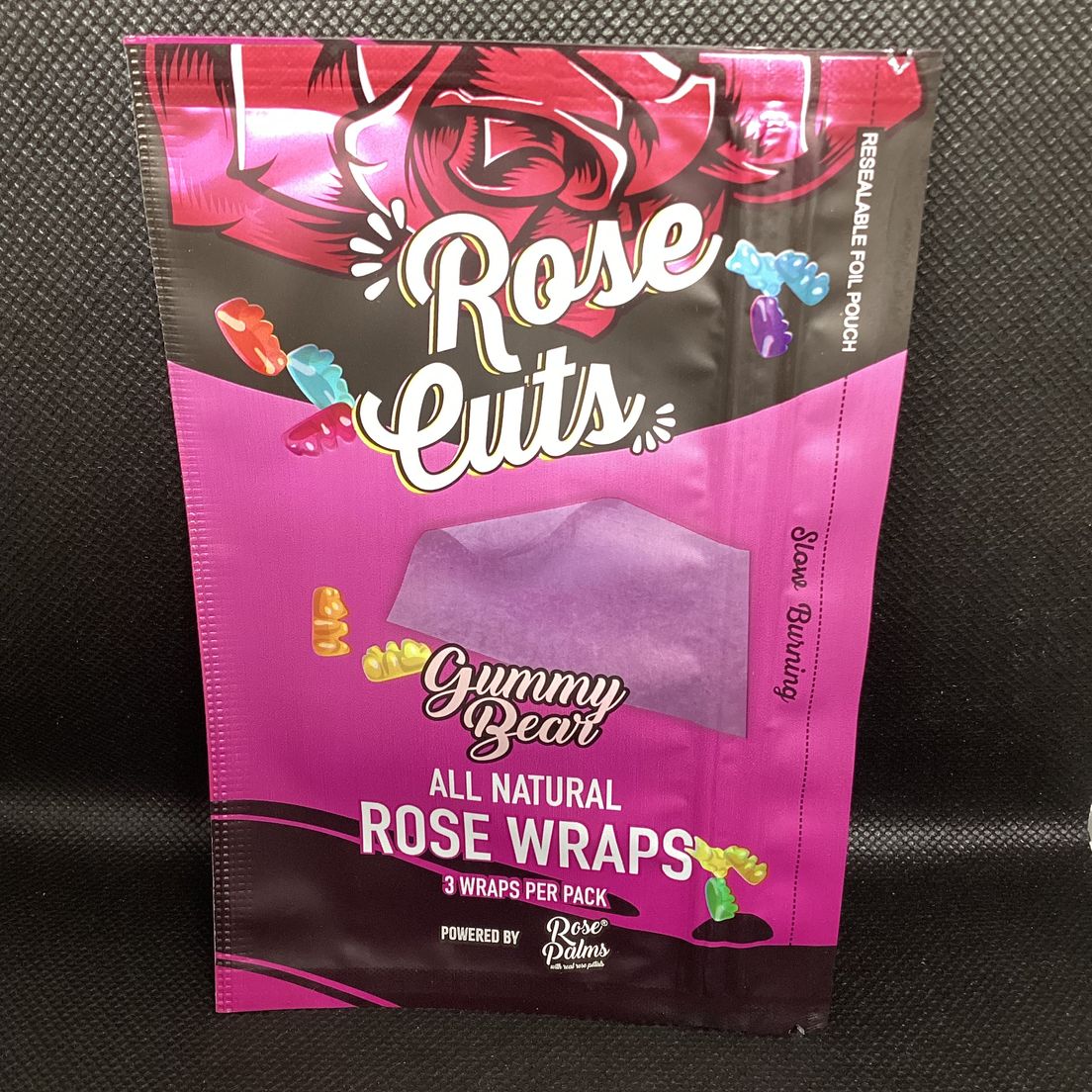 AFG Distribution- Gummy Bear- Rose Cuts- Purple Rose Wraps- 3 pack