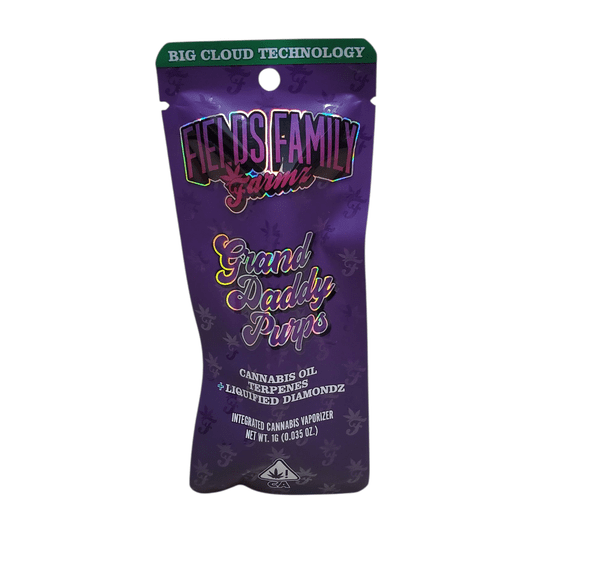 Fields Family Farmz - Grand Daddy Purps Liquid Diamondz - All In One 1 G Vape