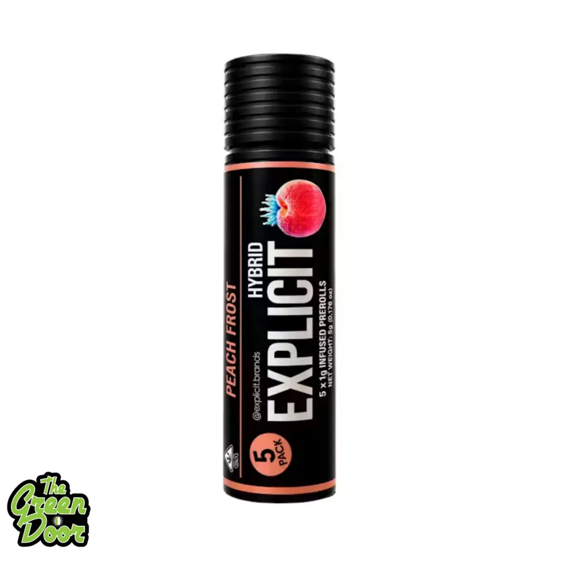 EXPLICIT - Peach Frost - 5pk - Infused Preroll - 5g