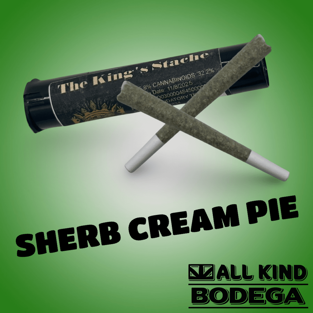 Sherb Cream Pie .5g Preroll 2 Pack (total weight 1g) (@thekingsstache)