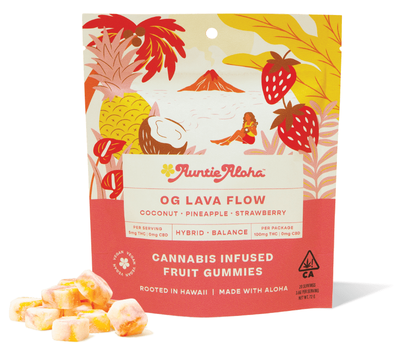 Auntie Aloha- OG Lava Flow Gummies 100mg (H)
