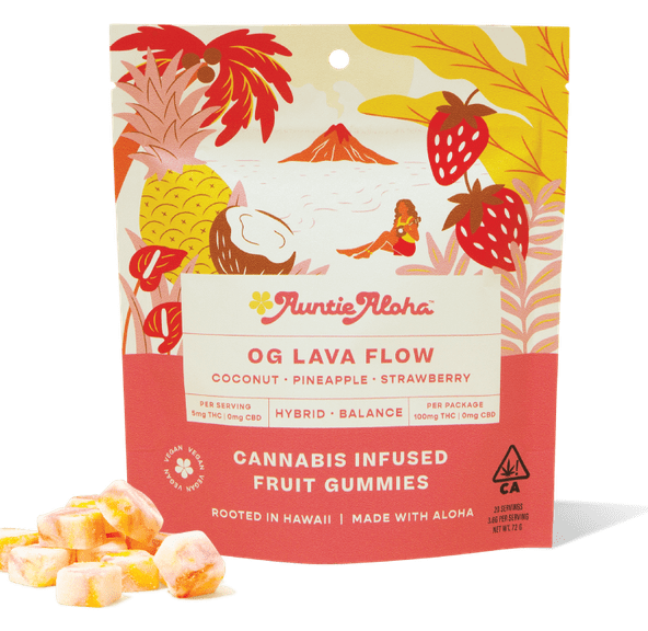 Auntie Aloha- OG Lava Flow Gummies 100mg (H)