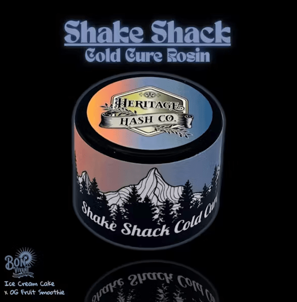 HERITAGE HASH CO. COLDCURE ROSIN- 1G SHAKE SHACK