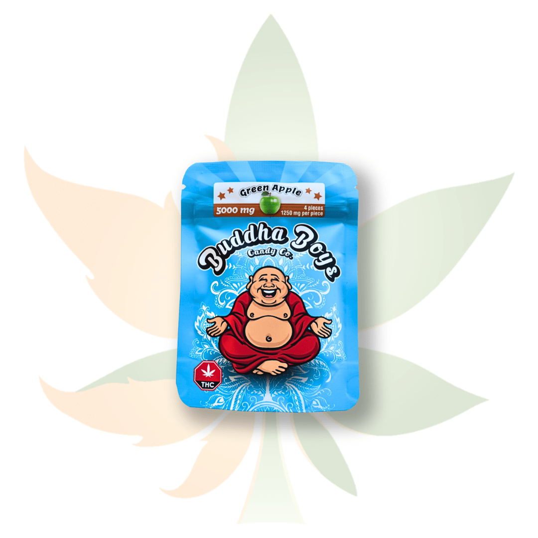 Buddha Boys - 5000mg THC Gummies - Green Apple