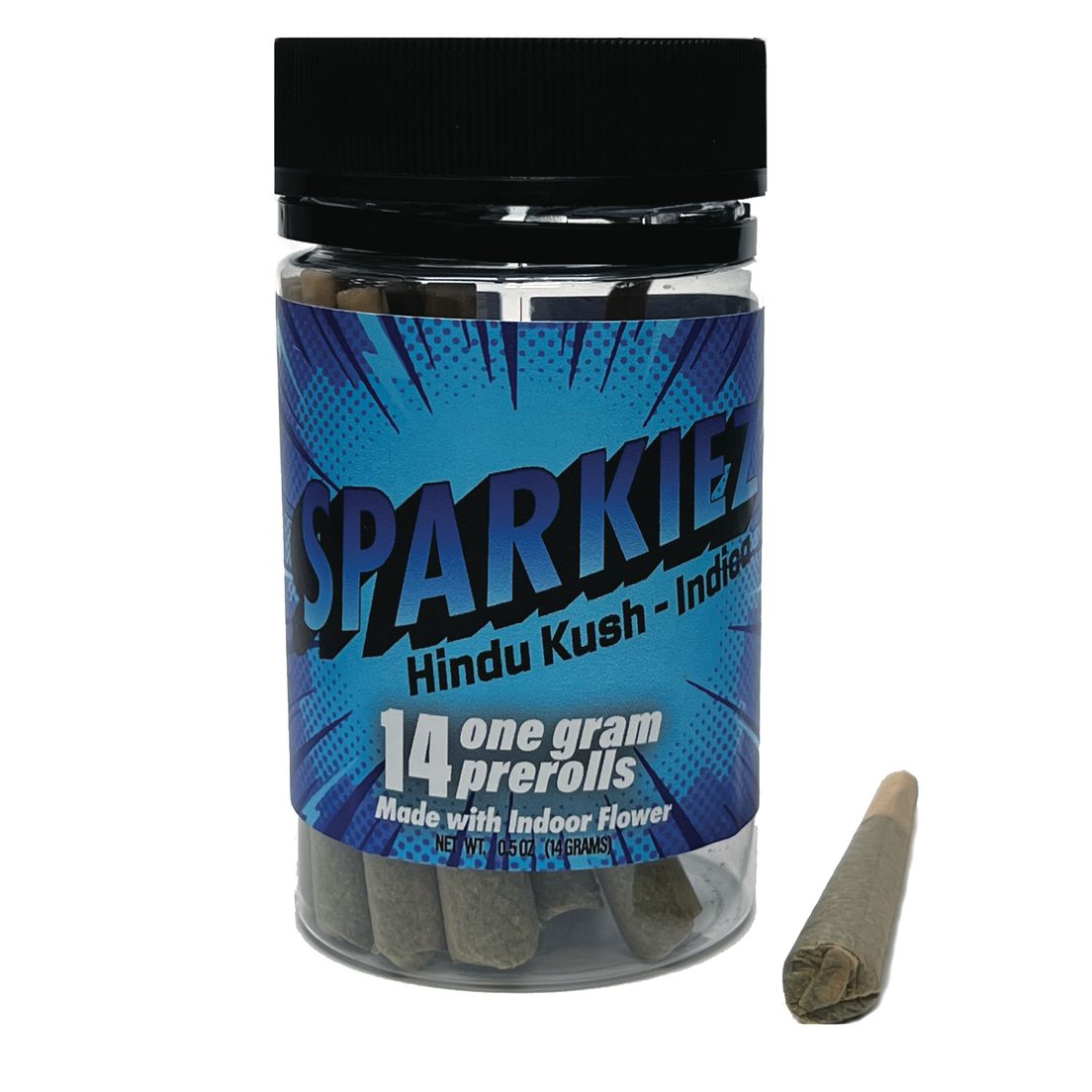 SPARKIEZ - Hindu Kush (Indica) 14-Pack 1g Pre-Rolls 14g